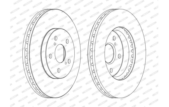 Brake Disc PREMIER DDF1446C Ferodo, Image 2