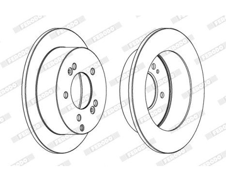 Brake Disc PREMIER DDF1447 Ferodo, Image 2
