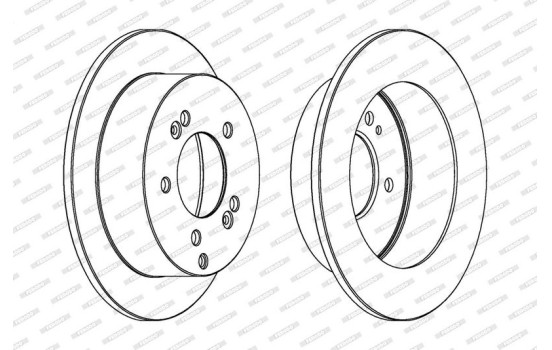 Brake Disc PREMIER DDF1447 Ferodo