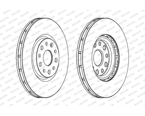 Brake Disc PREMIER DDF1449 Ferodo, Image 2