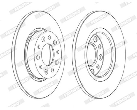 Brake Disc PREMIER DDF1450C Ferodo