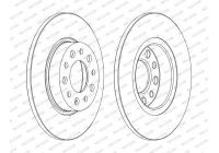 Brake Disc PREMIER DDF1450C Ferodo