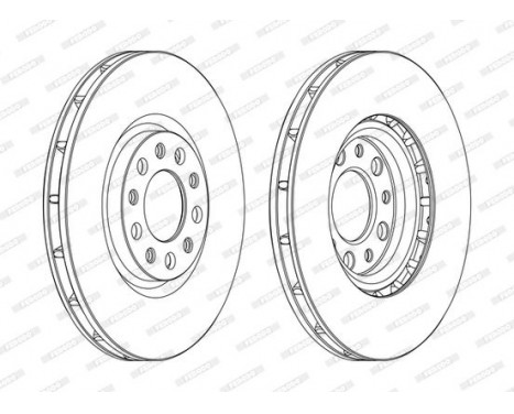 Brake Disc PREMIER DDF1451C Ferodo