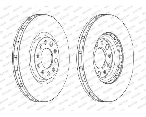 Brake Disc PREMIER DDF1451C Ferodo, Image 2