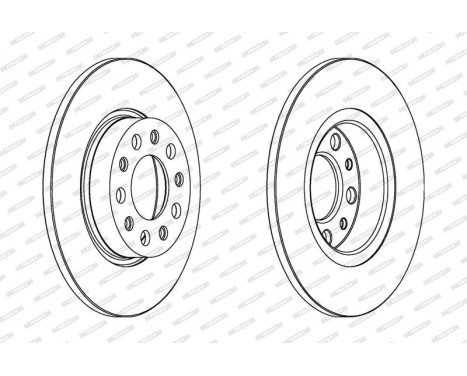 Brake Disc PREMIER DDF1452 Ferodo, Image 2