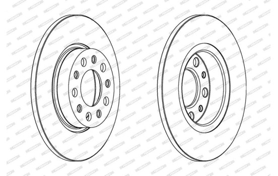 Brake Disc PREMIER DDF1452 Ferodo, Image 2