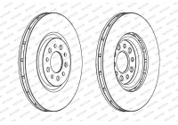 Brake Disc PREMIER DDF1453C Ferodo