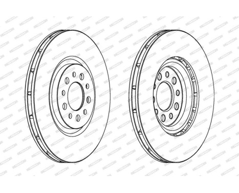 Brake Disc PREMIER DDF1453C Ferodo