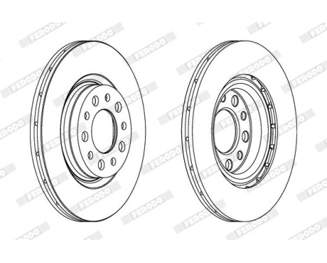 Brake Disc PREMIER DDF1454 Ferodo