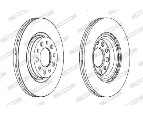 Brake Disc PREMIER DDF1454 Ferodo