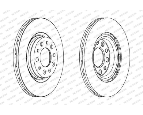 Brake Disc PREMIER DDF1454 Ferodo