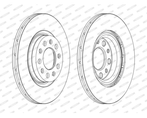 Brake Disc PREMIER DDF1456C Ferodo, Image 2