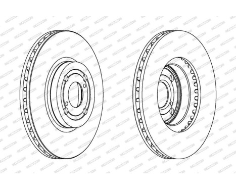 Brake Disc PREMIER DDF1461 Ferodo, Image 2