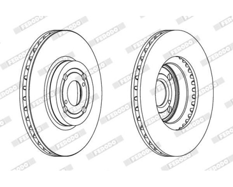 Brake Disc PREMIER DDF1461C Ferodo