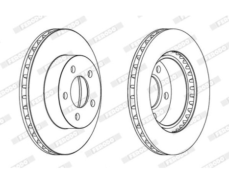 Brake Disc PREMIER DDF1471 Ferodo, Image 2