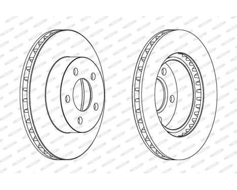 Brake Disc PREMIER DDF1471 Ferodo, Image 2