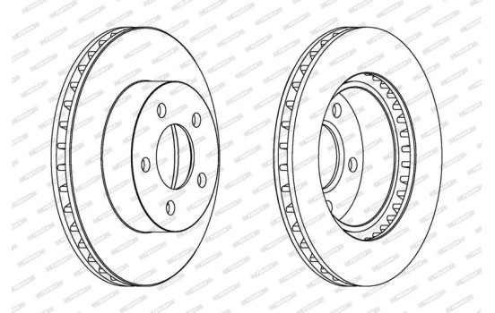 Brake Disc PREMIER DDF1471 Ferodo, Image 2