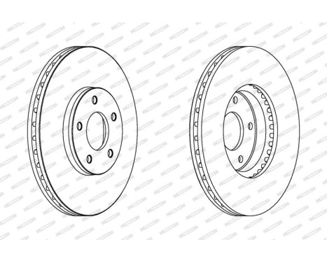 Brake Disc PREMIER DDF1478C-1 Ferodo, Image 2