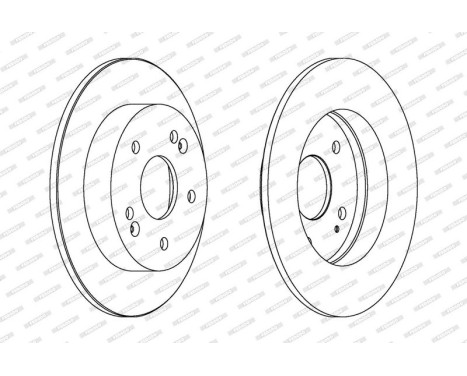Brake Disc PREMIER DDF1483 Ferodo, Image 2