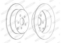 Brake Disc PREMIER DDF1485C Ferodo