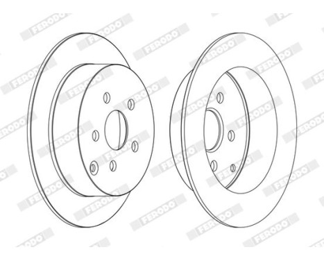 Brake Disc PREMIER DDF1485C Ferodo