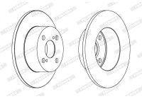 Brake Disc PREMIER DDF1487 Ferodo