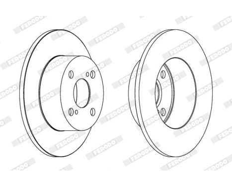 Brake Disc PREMIER DDF1487 Ferodo