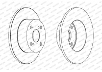 Brake Disc PREMIER DDF1487 Ferodo