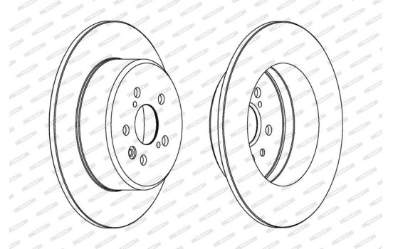 Brake Disc PREMIER DDF1489 Ferodo, Image 2