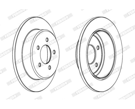 Brake Disc PREMIER DDF1492 Ferodo, Image 2