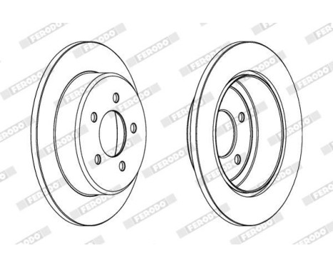 Brake Disc PREMIER DDF1492 Ferodo, Image 2