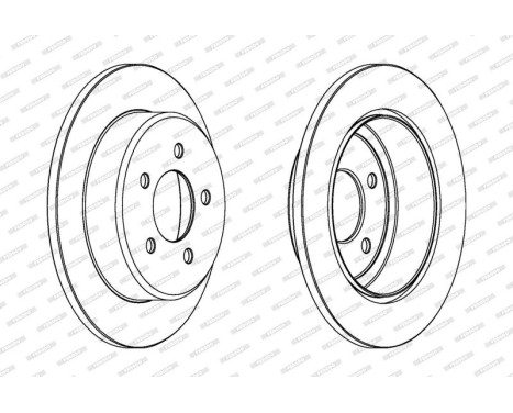 Brake Disc PREMIER DDF1492 Ferodo, Image 2