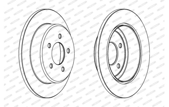 Brake Disc PREMIER DDF1492 Ferodo, Image 2