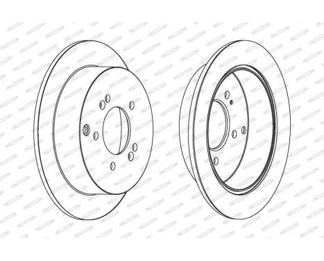 Brake Disc PREMIER DDF1493 Ferodo, Image 2