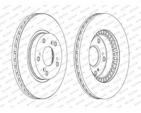 Brake Disc PREMIER DDF1496C Ferodo, Image 2