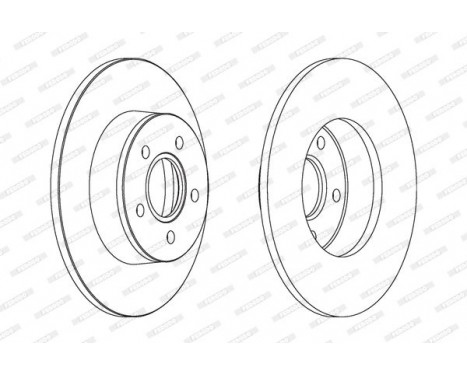 Brake Disc PREMIER DDF1497 Ferodo, Image 2