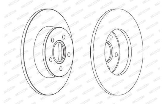 Brake Disc PREMIER DDF1497 Ferodo, Image 2