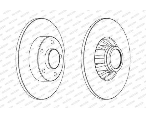 Brake Disc PREMIER DDF1498C-1 Ferodo, Image 2