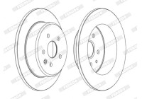 Brake Disc PREMIER DDF1499C Ferodo