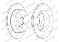 Brake Disc PREMIER DDF1499C Ferodo