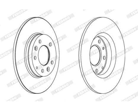 Brake Disc PREMIER DDF1500 Ferodo, Image 2