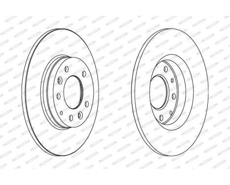 Brake Disc PREMIER DDF1500 Ferodo, Image 2