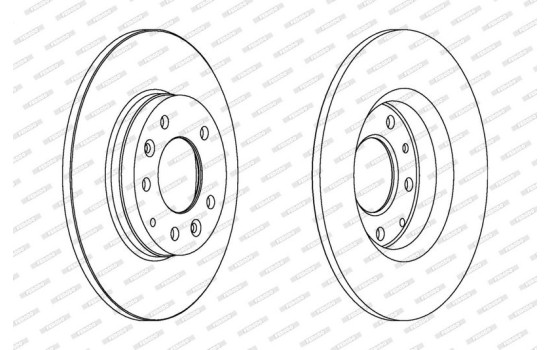 Brake Disc PREMIER DDF1500 Ferodo, Image 2