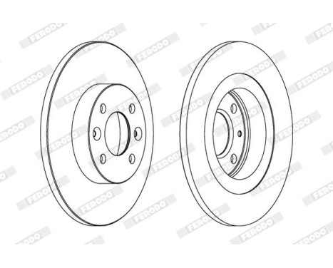 Brake Disc PREMIER DDF1502 Ferodo, Image 2