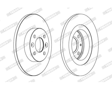 Brake Disc PREMIER DDF1502 Ferodo, Image 2