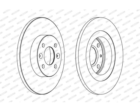 Brake Disc PREMIER DDF1502 Ferodo, Image 2