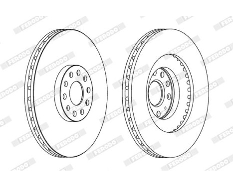 Brake Disc PREMIER DDF1504C-1 Ferodo, Image 2