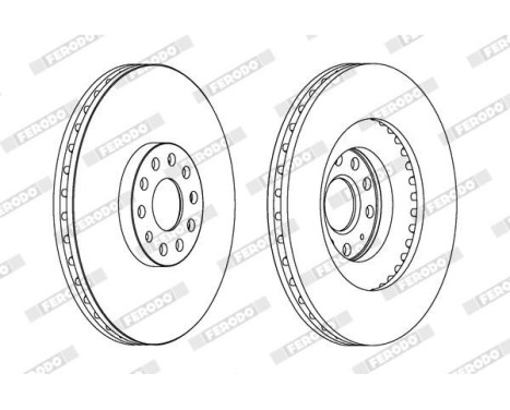 Brake Disc PREMIER DDF1504C-1 Ferodo, Image 2