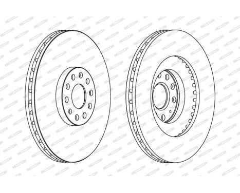 Brake Disc PREMIER DDF1504C-1 Ferodo, Image 2