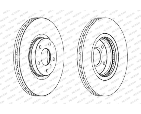 Brake Disc PREMIER DDF1505C-1 Ferodo, Image 2